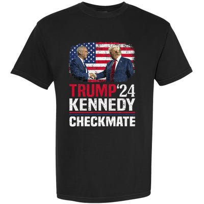 Trump Kennedy Checkmate 2024 Vote For Trump And Kennedy Garment-Dyed Heavyweight T-Shirt