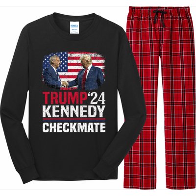 Trump Kennedy Checkmate 2024 Vote For Trump And Kennedy Long Sleeve Pajama Set