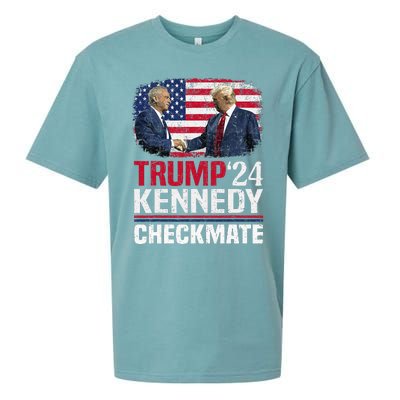 Trump Kennedy Checkmate 2024 Vote For Trump And Kennedy Sueded Cloud Jersey T-Shirt