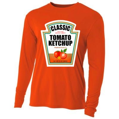 Tomato Ketchup Condiment Group Halloween Costume Cooling Performance Long Sleeve Crew