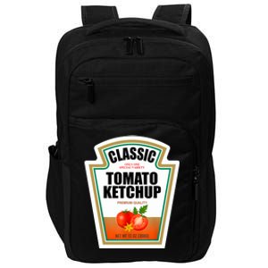 Tomato Ketchup Condiment Group Halloween Costume Impact Tech Backpack