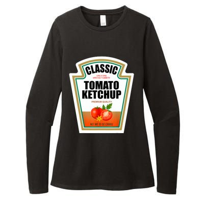 Tomato Ketchup Condiment Group Halloween Costume Womens CVC Long Sleeve Shirt