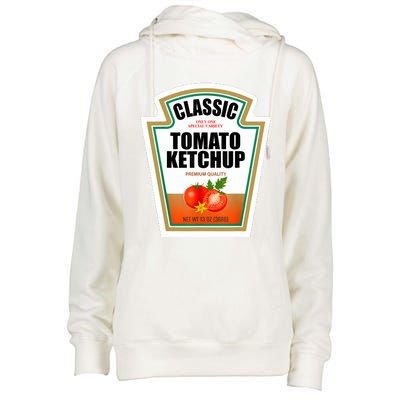 Tomato Ketchup Condiment Group Halloween Costume Womens Funnel Neck Pullover Hood