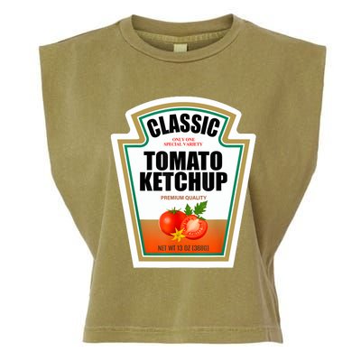 Tomato Ketchup Condiment Group Halloween Costume Garment-Dyed Women's Muscle Tee