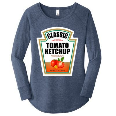 Tomato Ketchup Condiment Group Halloween Costume Women's Perfect Tri Tunic Long Sleeve Shirt