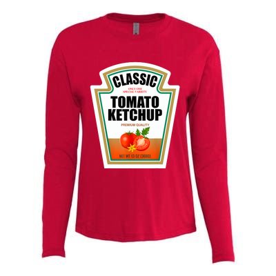 Tomato Ketchup Condiment Group Halloween Costume Womens Cotton Relaxed Long Sleeve T-Shirt