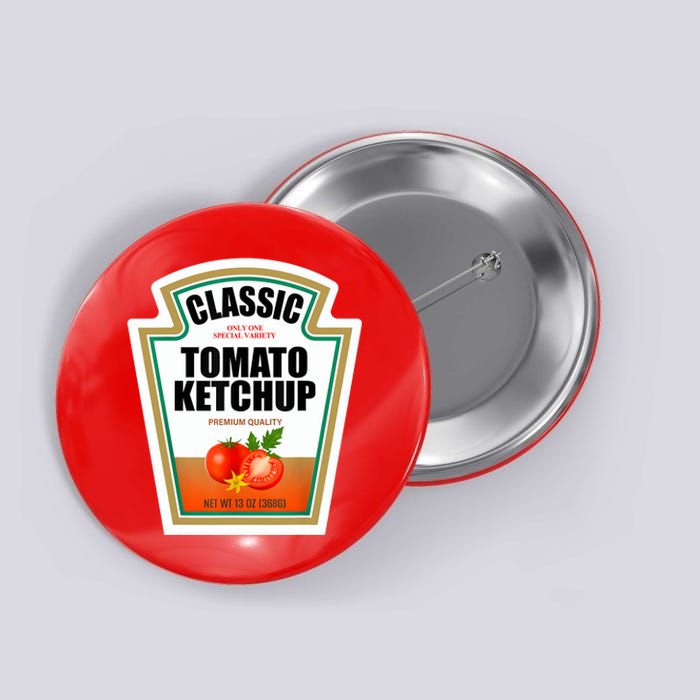 Tomato Ketchup Condiment Group Halloween Costume Button