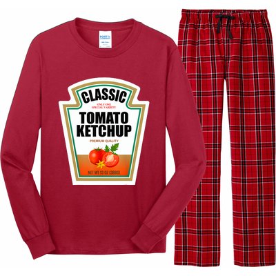 Tomato Ketchup Condiment Group Halloween Costume Long Sleeve Pajama Set