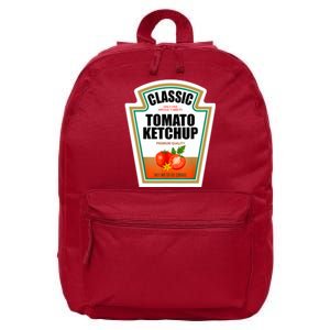 Tomato Ketchup Condiment Group Halloween Costume 16 in Basic Backpack