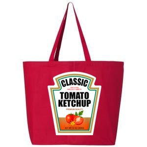 Tomato Ketchup Condiment Group Halloween Costume 25L Jumbo Tote