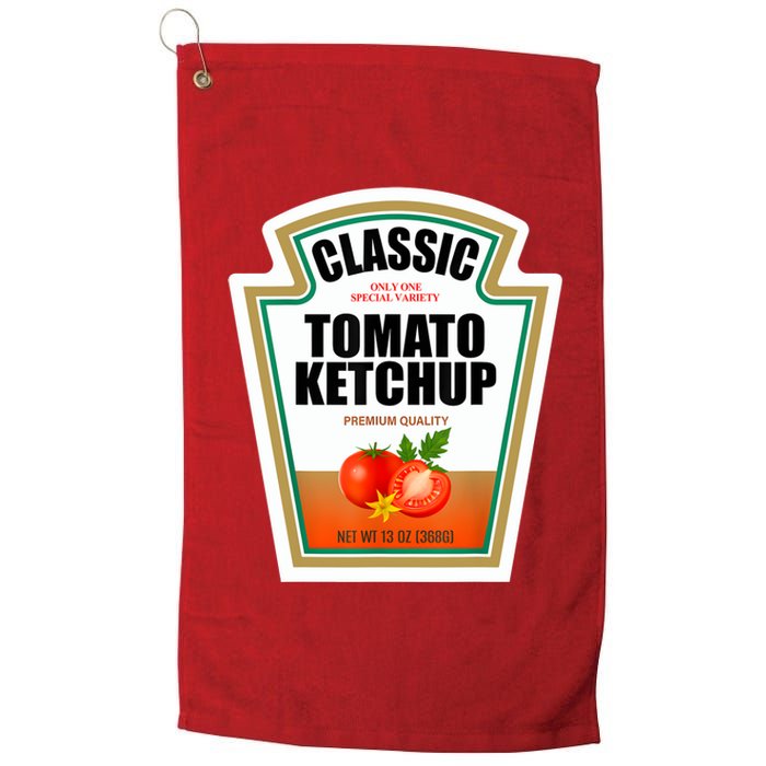 Tomato Ketchup Condiment Group Halloween Costume Platinum Collection Golf Towel