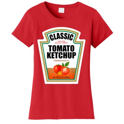 Tomato Ketchup Condiment Group Halloween Costume Women's T-Shirt