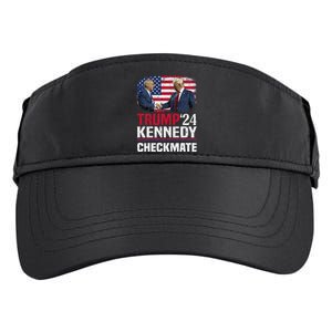 Trump Kennedy Checkmate 2024 Vote For Trump And Kennedy Adult Drive Performance Visor