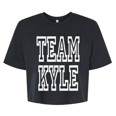 Team Kyle Clothing For People Who Like Kyle Bella+Canvas Jersey Crop Tee