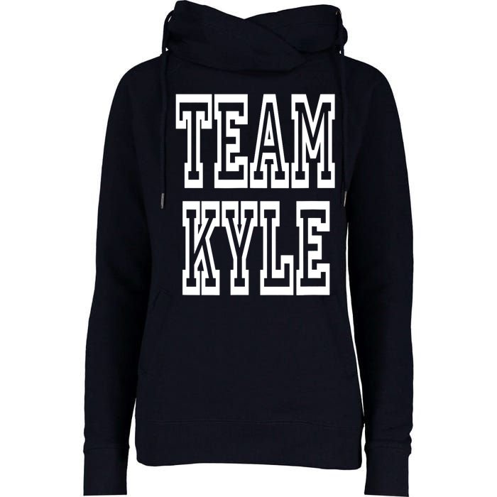 Team Kyle Clothing For People Who Like Kyle Womens Funnel Neck Pullover Hood