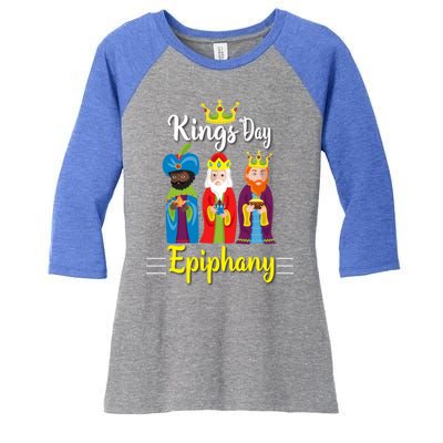 Three Kings Day Epiphany Celebration Christianity Gift Women's Tri-Blend 3/4-Sleeve Raglan Shirt