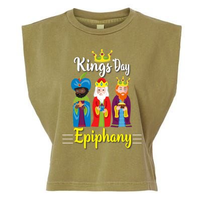 Three Kings Day Epiphany Celebration Christianity Gift Garment-Dyed Women's Muscle Tee