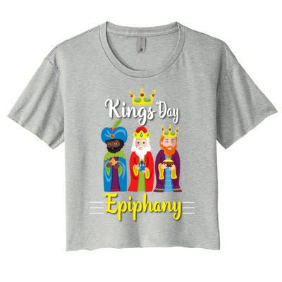 Three Kings Day Epiphany Celebration Christianity Gift Women's Crop Top Tee