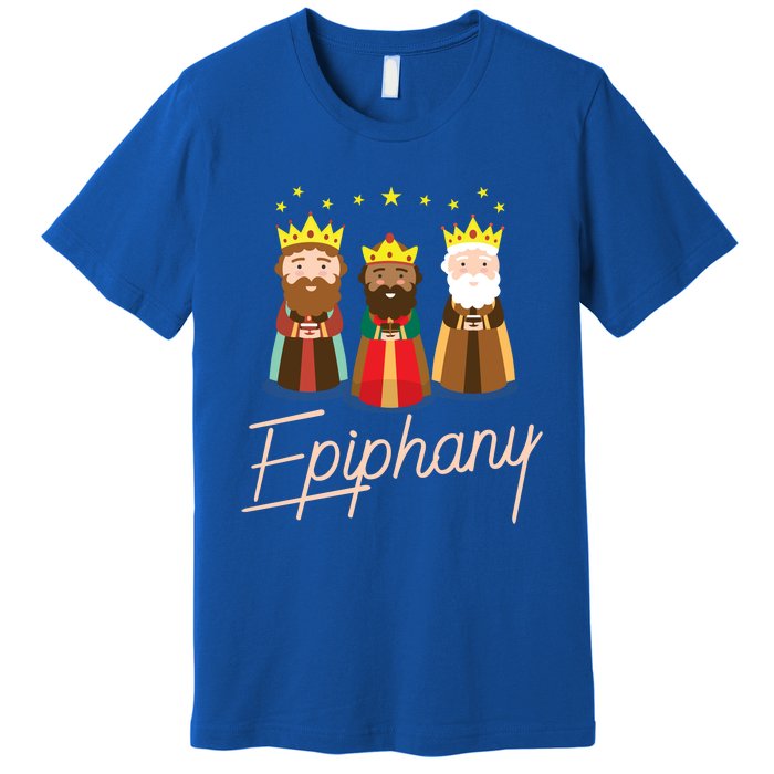 Three Kings Day Epiphany Celebration Cool Gift Christianity Premium T-Shirt