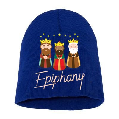 Three Kings Day Epiphany Celebration Cool Gift Christianity Short Acrylic Beanie