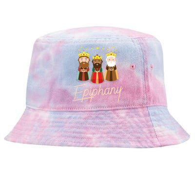 Three Kings Day Epiphany Celebration Cool Gift Christianity Tie-Dyed Bucket Hat