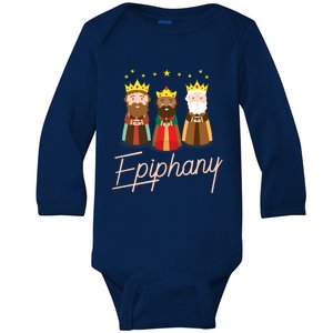 Three Kings Day Epiphany Celebration Cool Gift Christianity Baby Long Sleeve Bodysuit