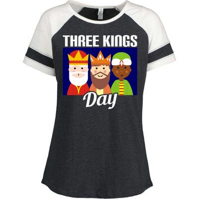 Three Kings Day Epiphany Gift Enza Ladies Jersey Colorblock Tee