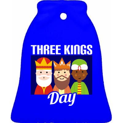 Three Kings Day Epiphany Gift Ceramic Bell Ornament