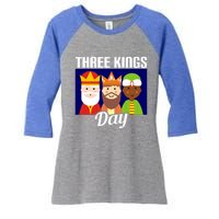 Three Kings Day Epiphany Gift Women's Tri-Blend 3/4-Sleeve Raglan Shirt