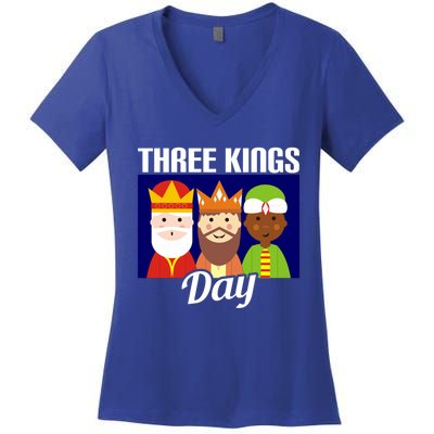 Three Kings Day Epiphany Gift Women's V-Neck T-Shirt