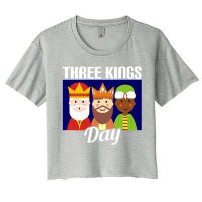 Three Kings Day Epiphany Gift Women's Crop Top Tee