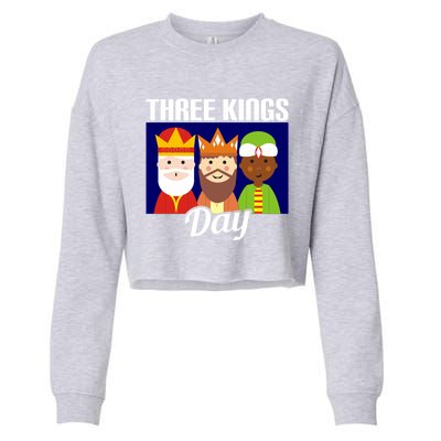 Three Kings Day Epiphany Gift Cropped Pullover Crew