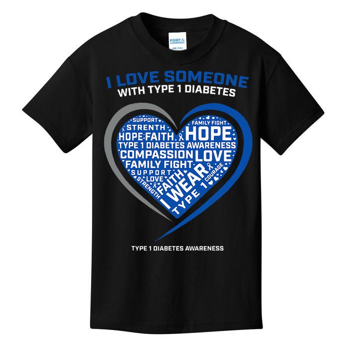 T1d Kids Diabetic Type 1 Diabetes Awareness Kids T-Shirt