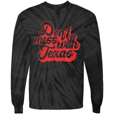 Texas KidsKids DonT Mess With The Texas Tie-Dye Long Sleeve Shirt