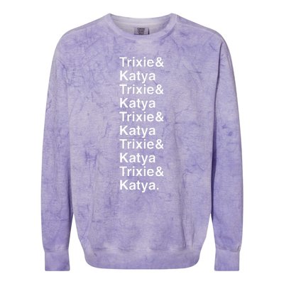 Trixie & K Drag Allstar Drag Queen Gift Colorblast Crewneck Sweatshirt