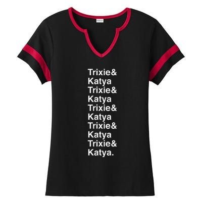 Trixie & K Drag Allstar Drag Queen Gift Ladies Halftime Notch Neck Tee