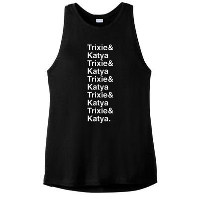 Trixie & K Drag Allstar Drag Queen Gift Ladies PosiCharge Tri-Blend Wicking Tank