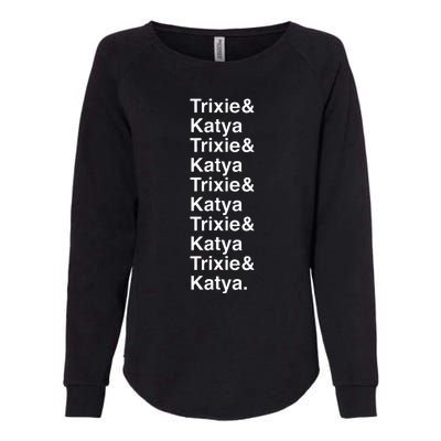 Trixie & K Drag Allstar Drag Queen Gift Womens California Wash Sweatshirt