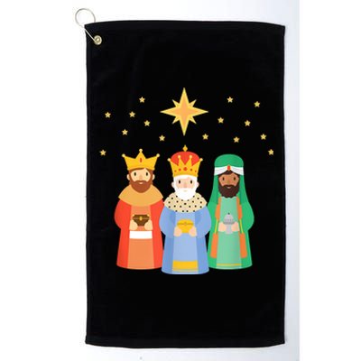 Three Kings Day Epiphany Celebration Christianity Platinum Collection Golf Towel