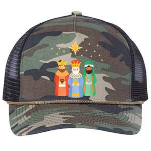 Three Kings Day Epiphany Celebration Christianity Retro Rope Trucker Hat Cap