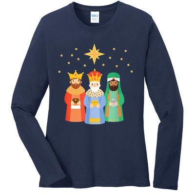 Three Kings Day Epiphany Celebration Christianity Ladies Long Sleeve Shirt