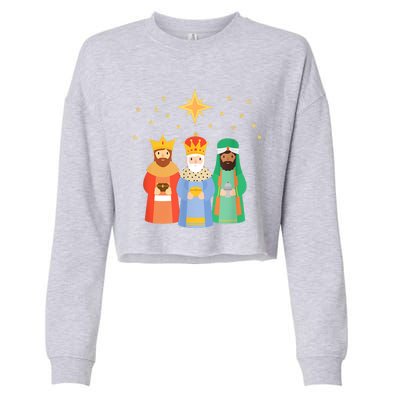 Three Kings Day Epiphany Celebration Christianity Cropped Pullover Crew