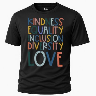 Teacher Kindness Equality Inclusion Love Sped Women Cooling Performance Crew T-Shirt
