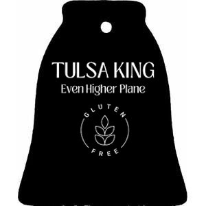 Tulsa King Even Higher Plane Gluten Free Weed Graphic Ceramic Bell Ornament