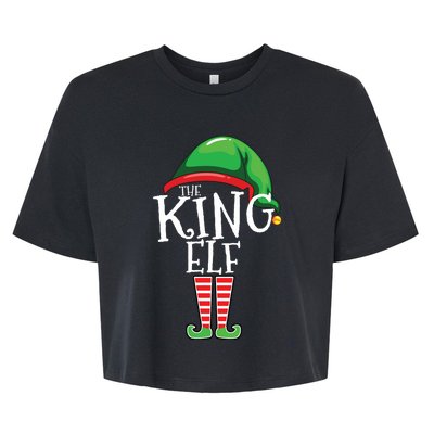 The King Family Matching Group Christmas Gift Dad Bella+Canvas Jersey Crop Tee