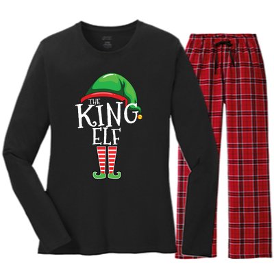 The King Family Matching Group Christmas Gift Dad Women's Long Sleeve Flannel Pajama Set 