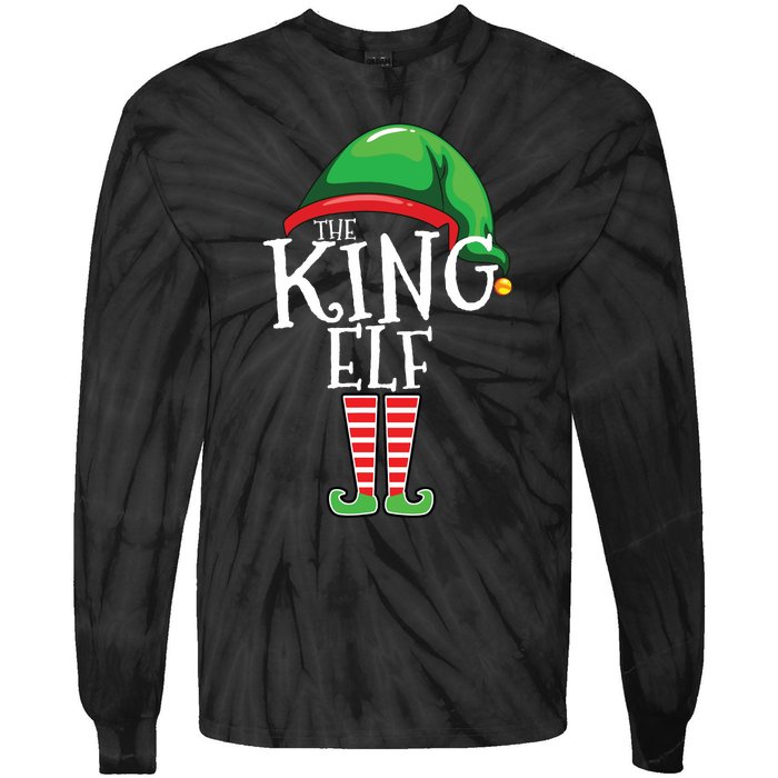 The King Family Matching Group Christmas Gift Dad Tie-Dye Long Sleeve Shirt