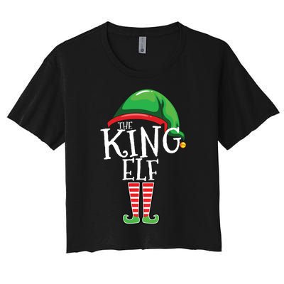 The King Family Matching Group Christmas Gift Dad Women's Crop Top Tee