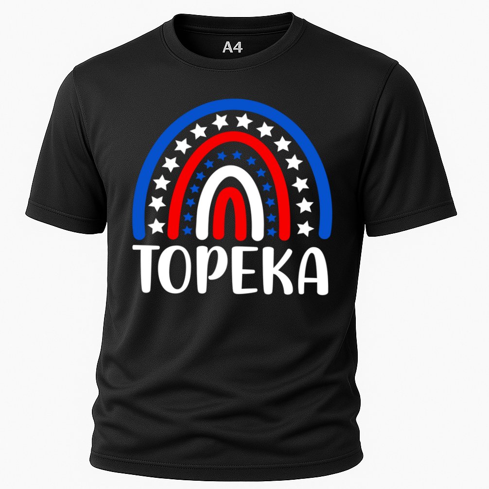 Topeka Kansas Gift I Love Topeka Kansas Usa Gift Cooling Performance Crew T-Shirt