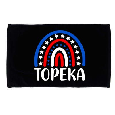 Topeka Kansas Gift I Love Topeka Kansas Usa Gift Microfiber Hand Towel